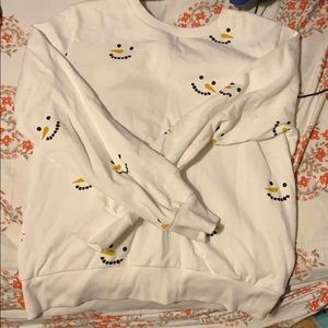 Snowman print sweatshirt